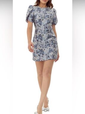 NWT Adelyn Rae Metallic Floral Mini Dress